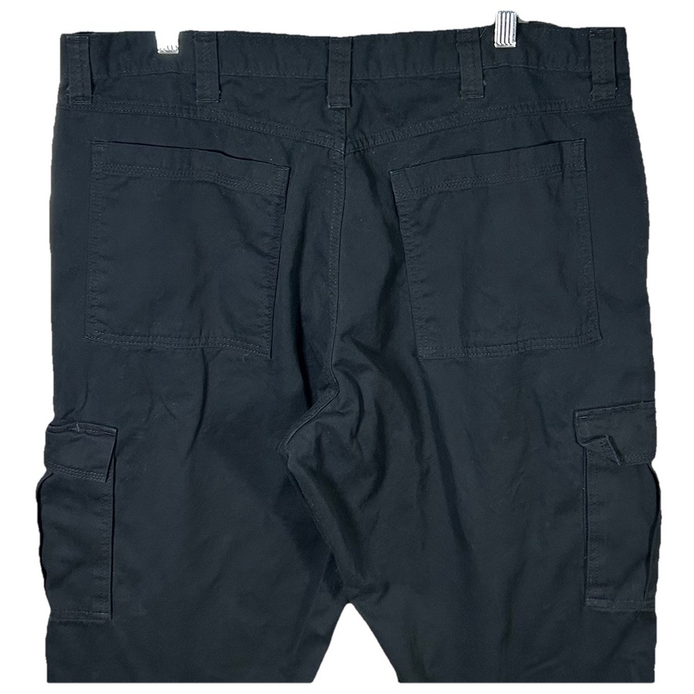 Wrangler Mens Cargo Pants Black Size 40x32 Straight 100% Cotton - Picture 9 of 10
